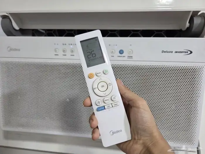 مكيف شباك سبلت ميديا طن ونص موفر للطاقة 2