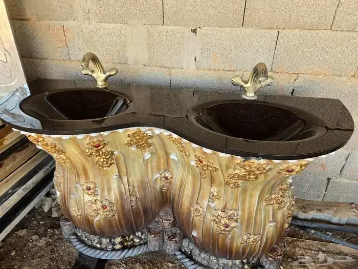 مغسلة حوضين للمخيمات او استراحة 0