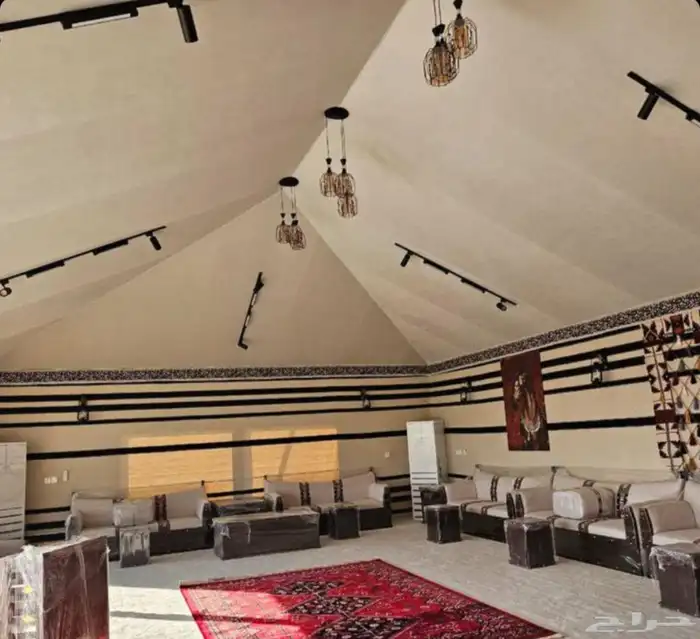 استلام مخيمات كاملة خيام ملكية مجالس خيام الصقور 2