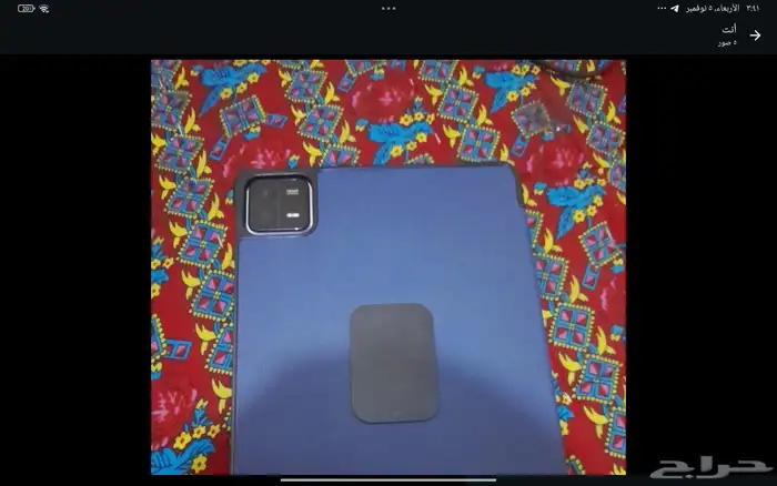 شاومي باد6 نضيف معه كرتون وكفر وفي حمايه 3