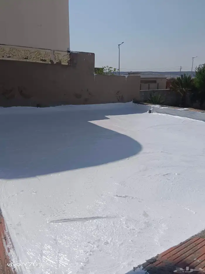 عزل سطوح بماده الاسمنتيه الفوسام مع وجه بماده المطاطية 0