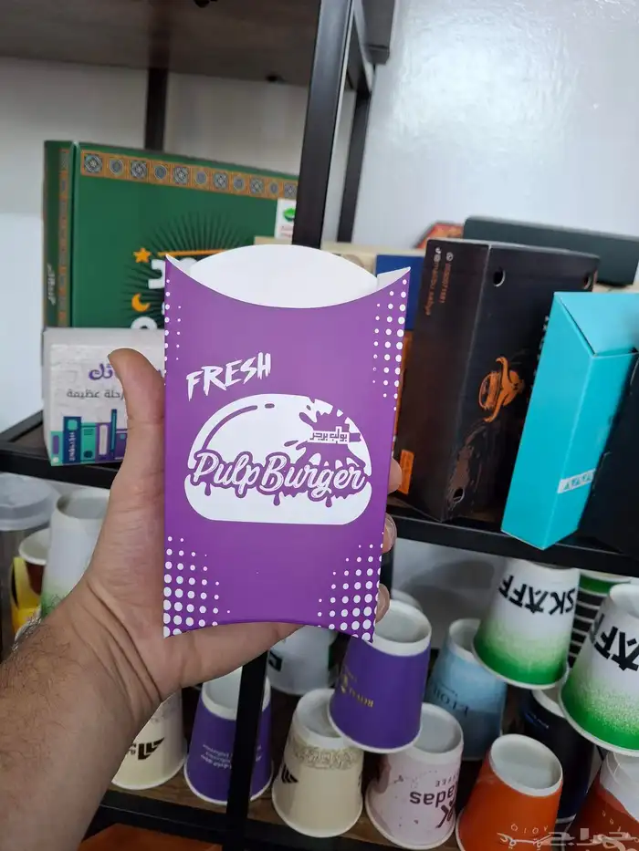 مطبعة أكواب ورقية بوكسات علب أكياس ستكرات ملصق بنر ختم كروت 7