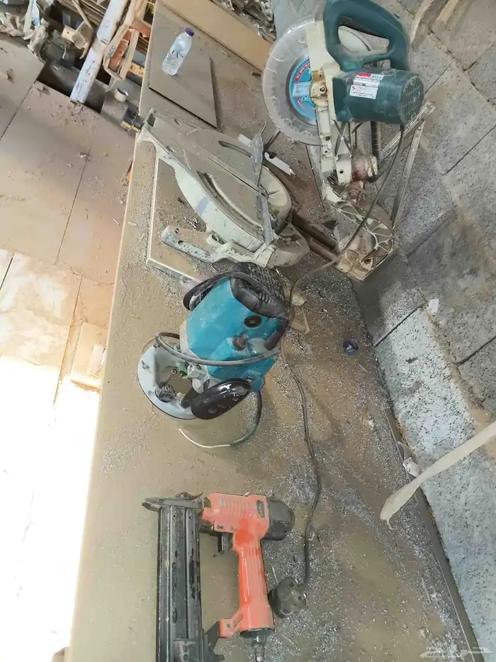 منشار زاوية روتر ماكيتا يابانيه ع شرط مكينة سنفرة م دباسة 7