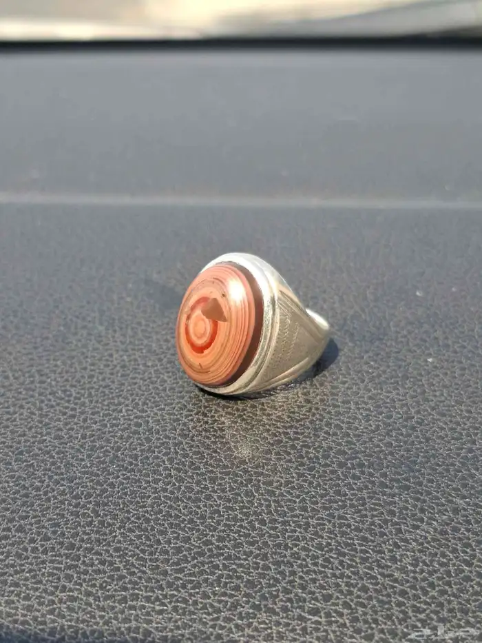 خواتم عقيق يمني مصور وسليماني نوادر شغل فضه تقيله 4