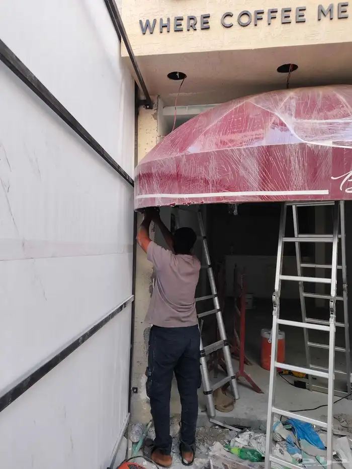 تنفيذ كافه اعمال المظلات المخصصه للمحلات والمطاعم والكافيهات 5