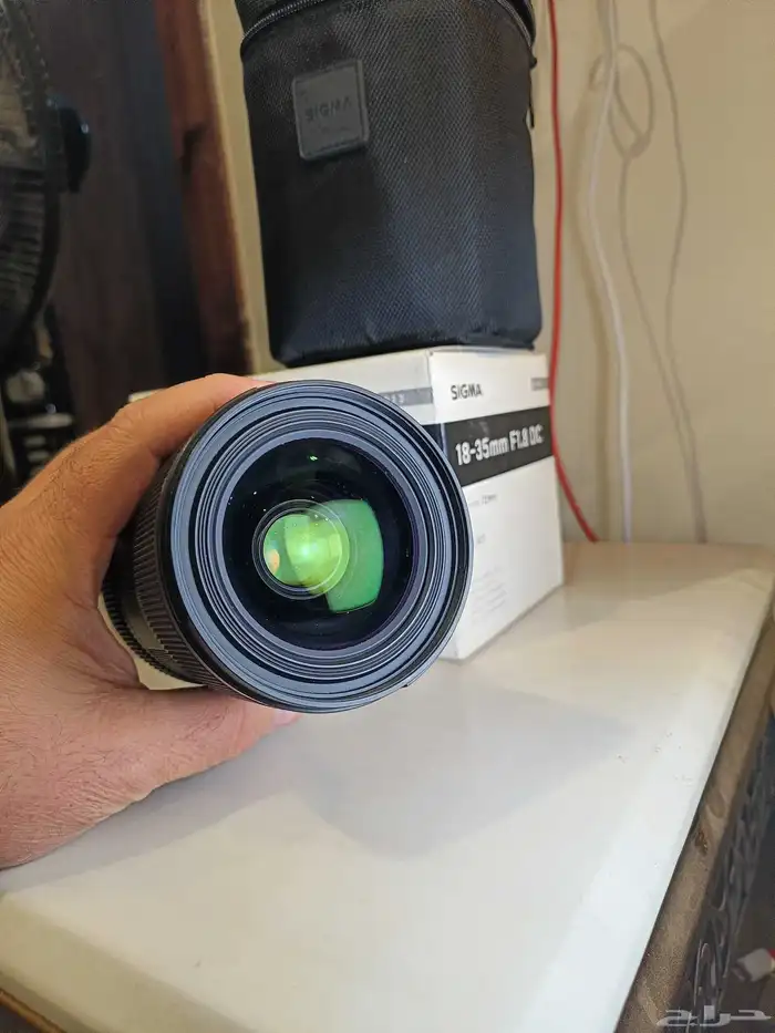 عدسة سجيما الفاخره لكانون 18-35 وعدسه اخرى 3