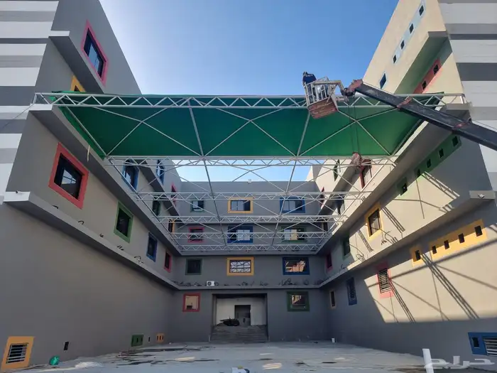 مقاول مستودعات وهناجر وسندويش بنل ومظلات وسواتر 34