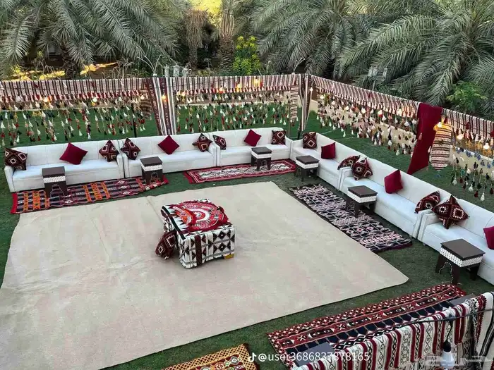 تاجير جلسات شعبية وجلسات مغربيه وخيم اربيه وكوشه ومداخل زل 1