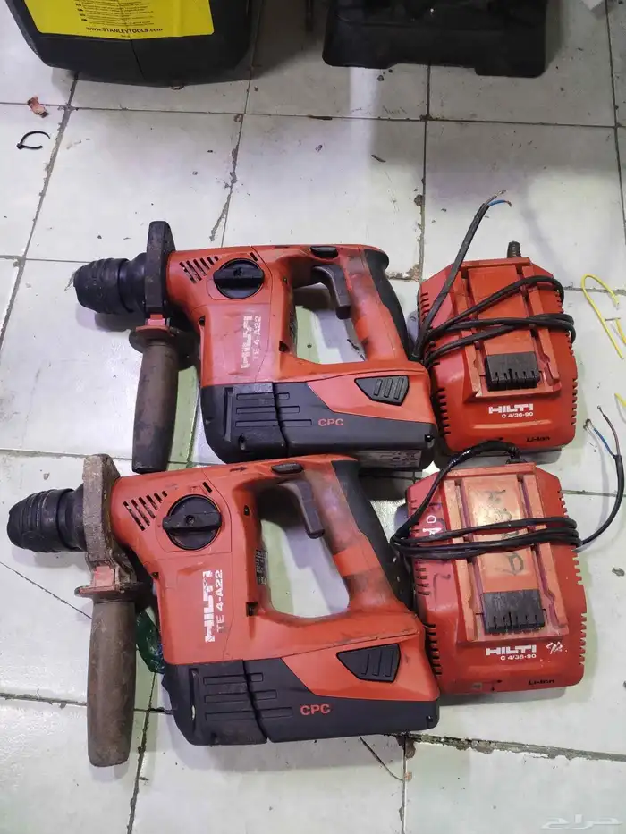 اللبيع صاروخين ودريلين من شركة هلتي من شركة مكيتا 2