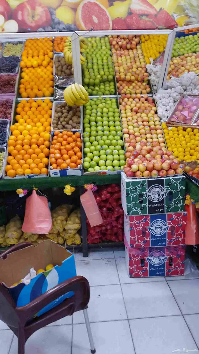 محل خضار لتقبيل داخل سوق في حي الراقي ادخل ممتاز اجاره 2000 0