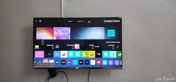 بيع وتوصيل وتركيب فوري مجاني شاشات تلفزيون سمارت4k واي فاي 8