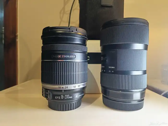 عدسة سجيما الفاخره لكانون 18-35 وعدسه اخرى 0