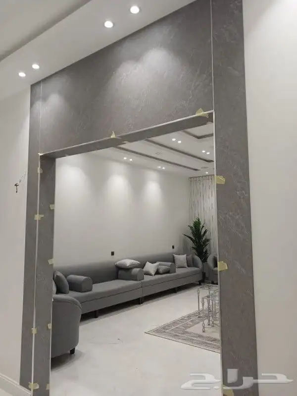 ديكورات داخليه شاشه أرفف مرايات شيبورد ورق جدران باركيه 2