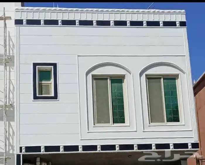 ديكورات خارجيه سمنت أبيض اللون متعددة بطحاء الرياض بديل الحج 7