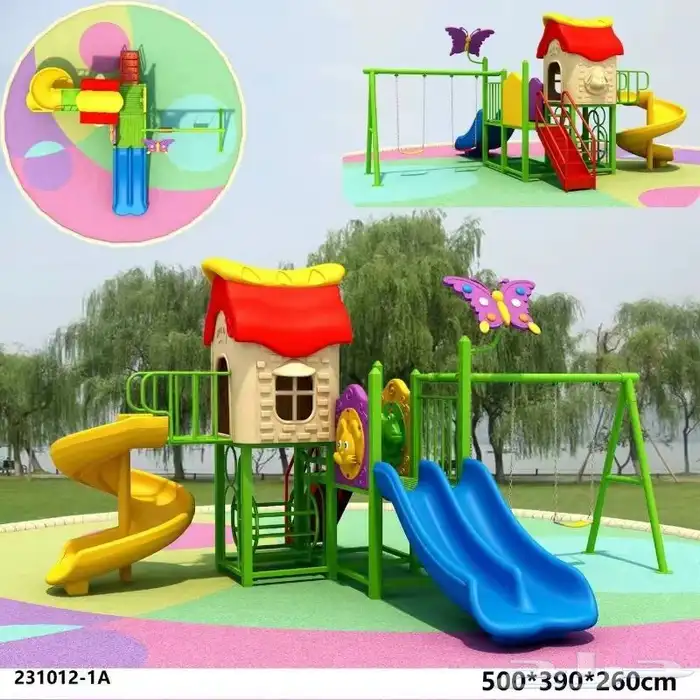 العاب اطفال مراجيح وزحاليق ضد الصدأ 8