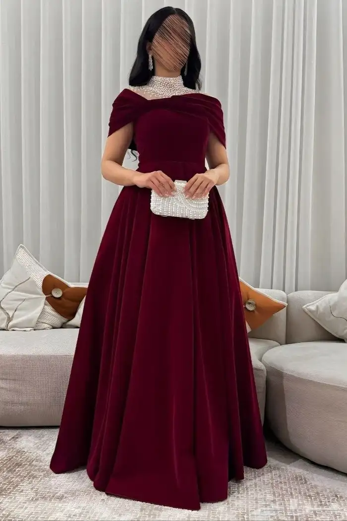 فساتين مناسبات حديثه وراقية خامات فخمه ومريحه في اللبس نشحن 29