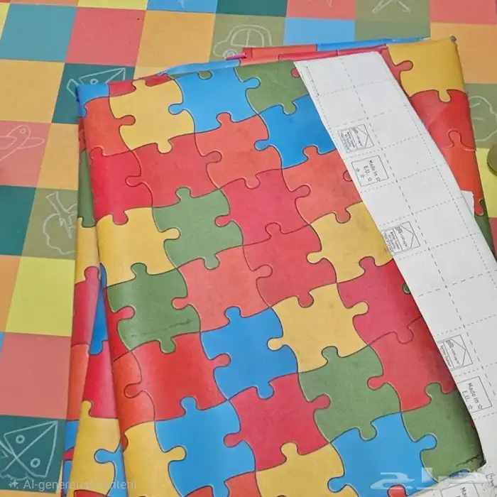 ارضية أطفال على شكل أحجية (Puzzle) ملونة امنة ومريحة. 0