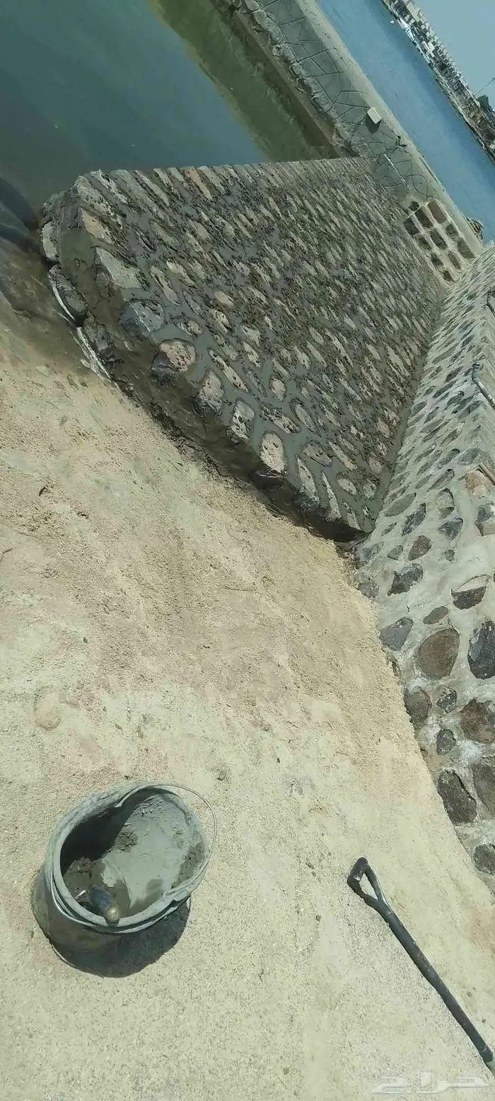 ممرات ارضيه ورباريب وتلابيس واحواض بالحجر الطبيعي 3