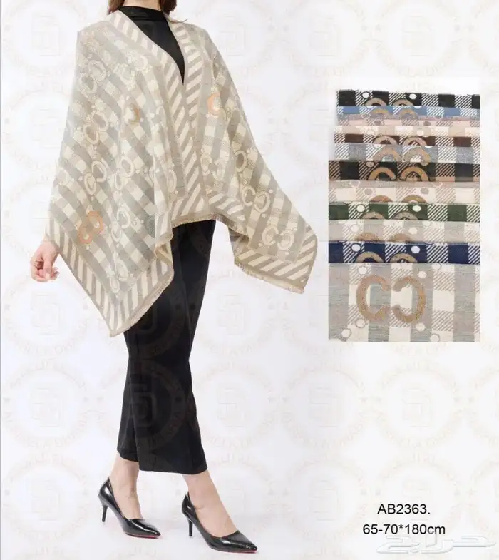 شالات شتوي نسائية جمله بدرزن 7