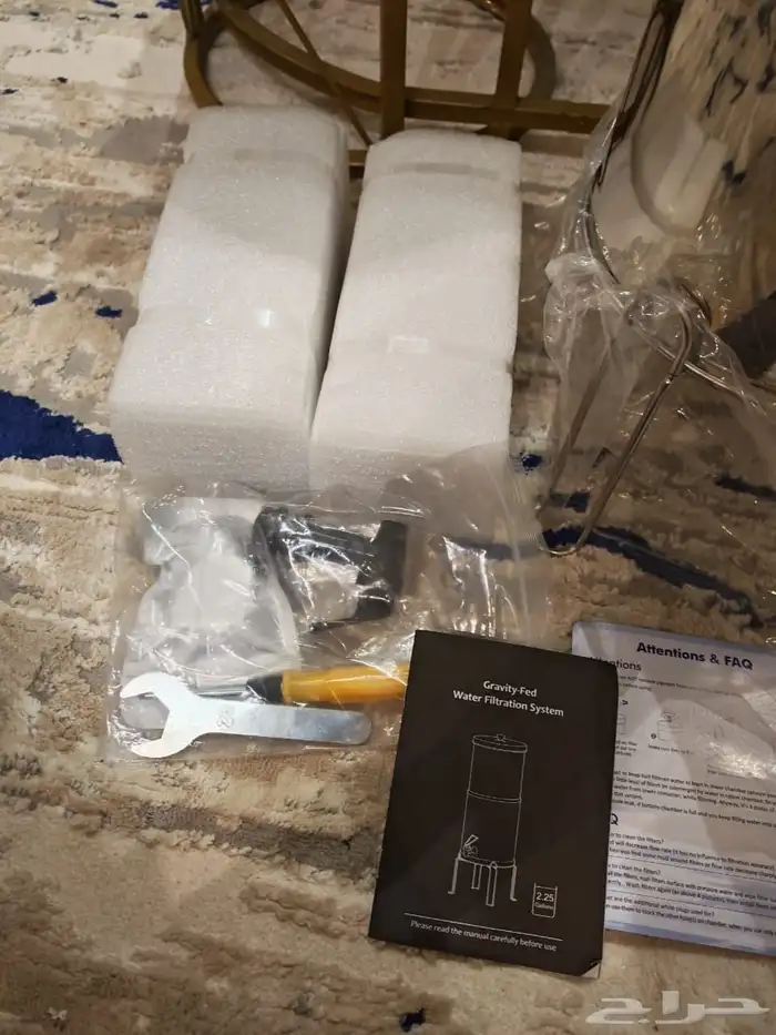 نظام تنقية مياه بالجاذبية من  Purewell  فلتر متنقل 4