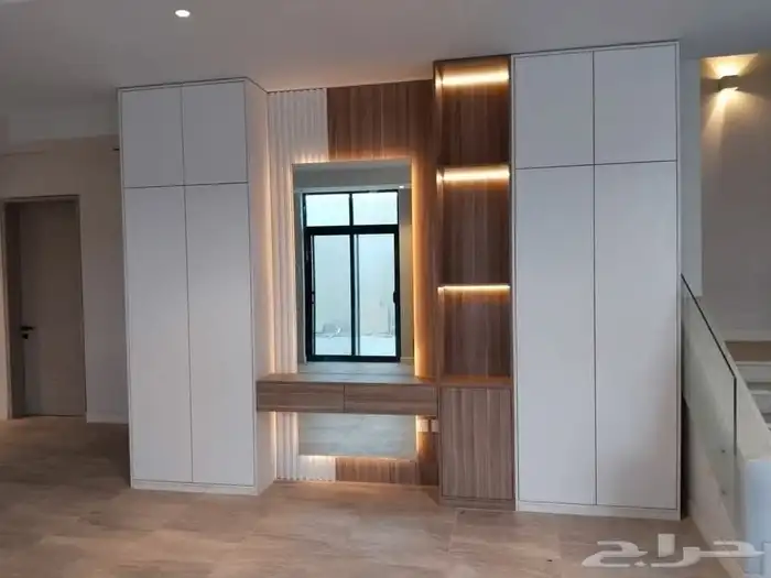 تفصيل خزائن وديكورات خشبيه 8