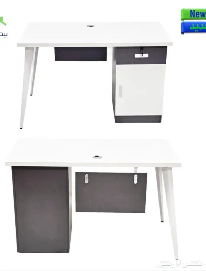طاولات مكاتب متوفرة بأحجام مختلفة  100 سم  120 سم  140 سم 9