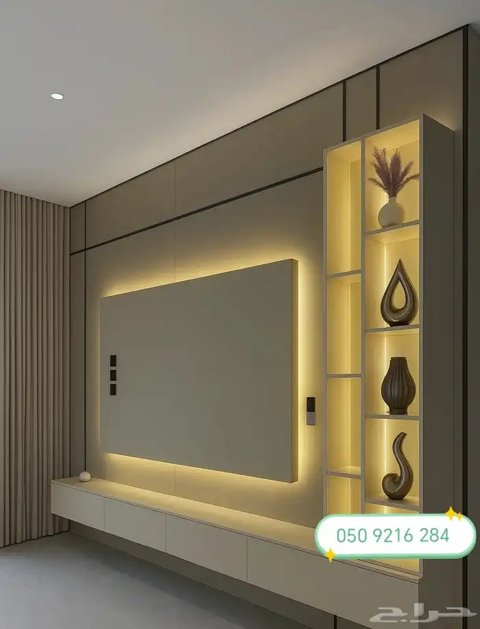 ديكورات داخليه تنسيق مداخل خلفيات شاشه ارضياة باركيه جبس بور 1