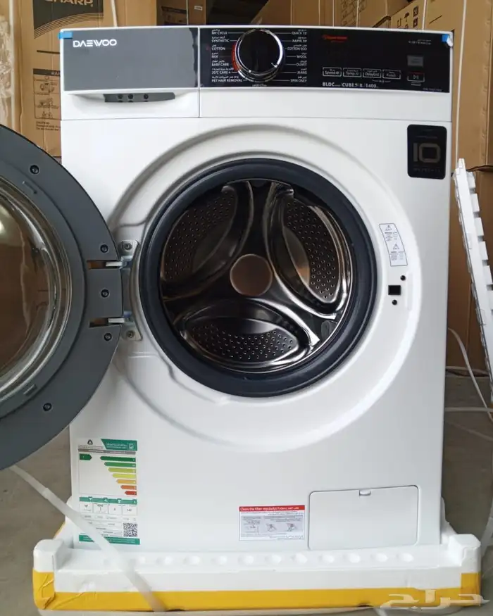 تتوفر لدينا غسالات اتوماتيك فتحة امامي ومجففات حراري مكثف 7