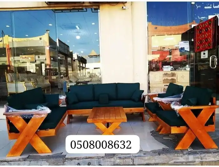 كراسي خارجية مراكيز احواش استراحات شاليهات كراسي خشبيه خارجي 3