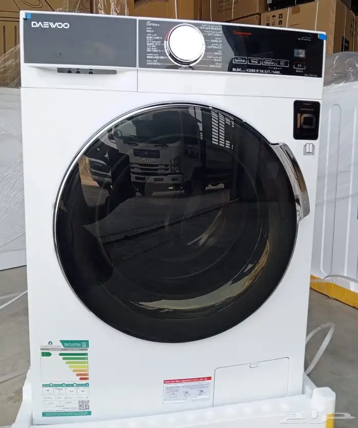 تتوفر لدينا غسالات اتوماتيك فتحة امامي ومجففات حراري مكثف 6