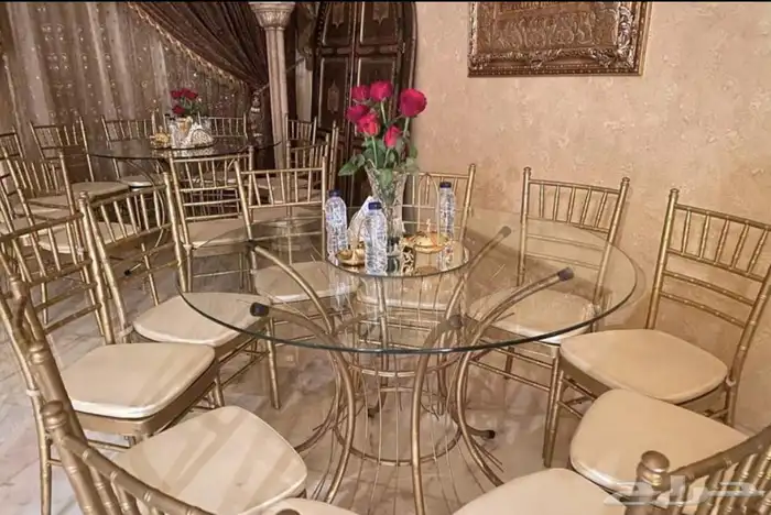 تاجير كراسي ملكي واحمر عادي طاولات دائري زل دفايات سماعات 12