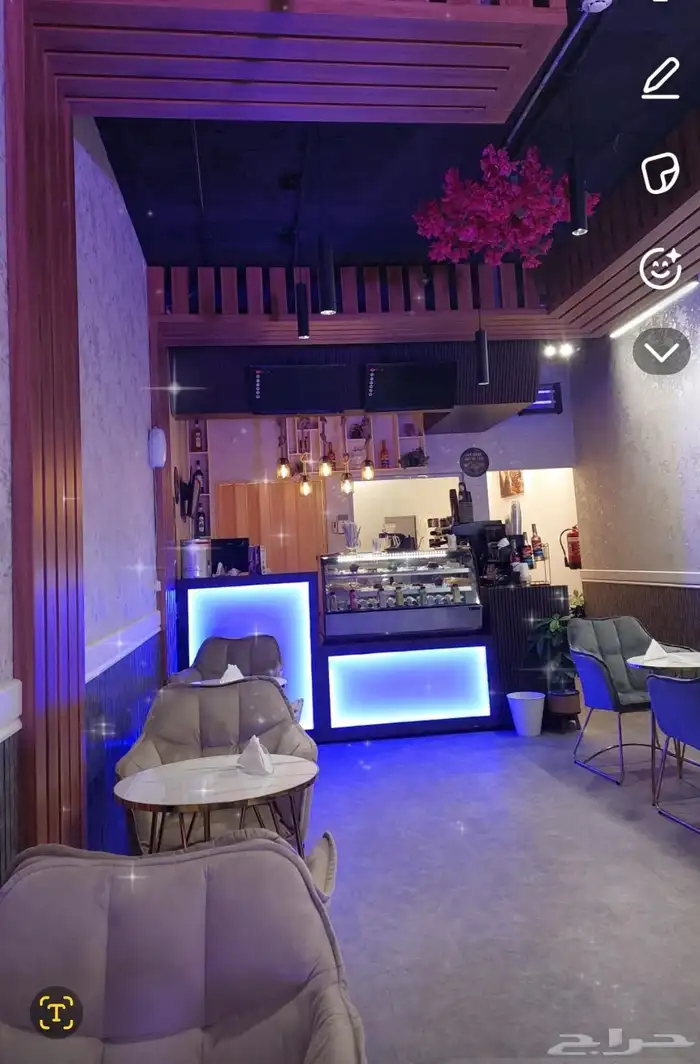 محل كافيه للتقبيل فيه ديكور جاهز 0
