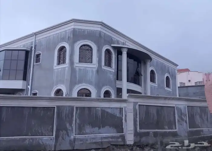 معلم ديكورات خارجيه سمنت ابيض بديل الحجر الطبيعي 2