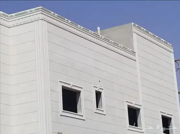 معلم ديكورات خارجيه سمنت ابيض بديل الحجر الطبيعي 9