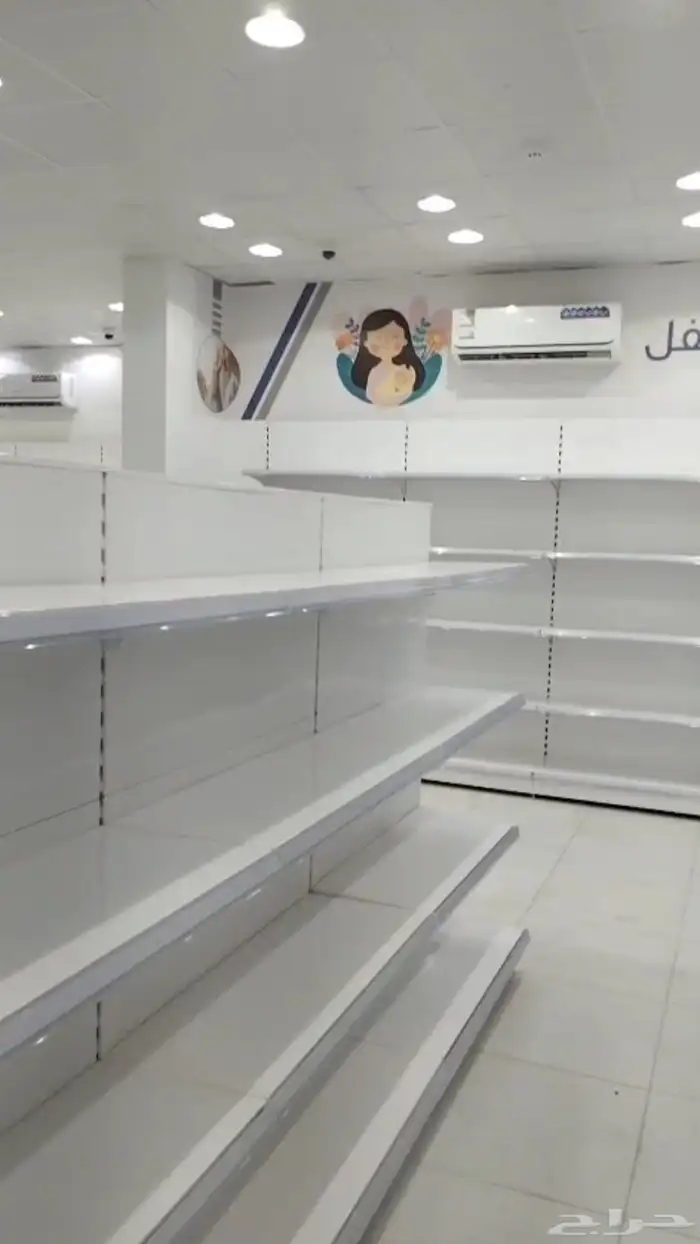رفوف سوبر ماركت استندات صيدلية خانات مستودعات 0
