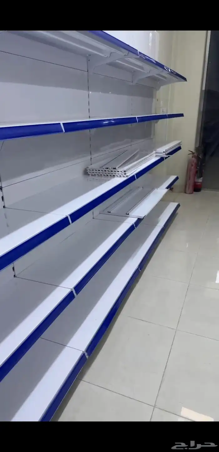 رفوف سوبر رفوف بقاله استندات صيدلية خانات مستوع جديد ومستخدم 6