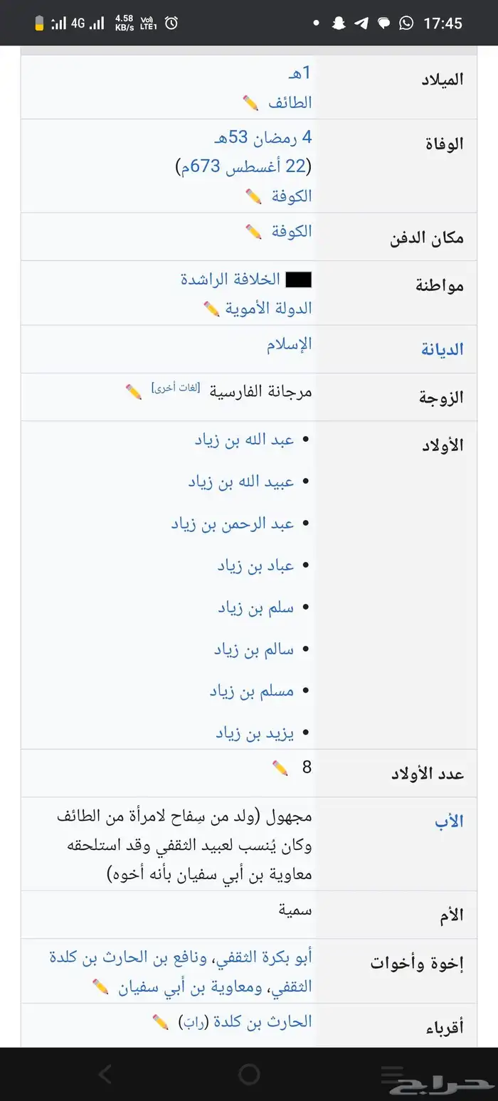 درهم ساساني معرب باسم زياد بن ابي سفيان مقيم بشهادة فرنسية 9