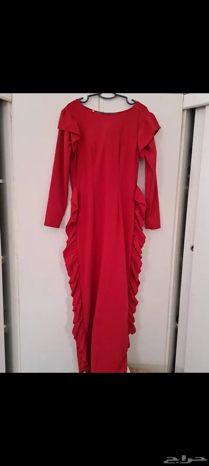 فستان سهرة لارج ستريتش يلبس لمقاس 75ب400ملبوس لبسه وحدة فقط 0