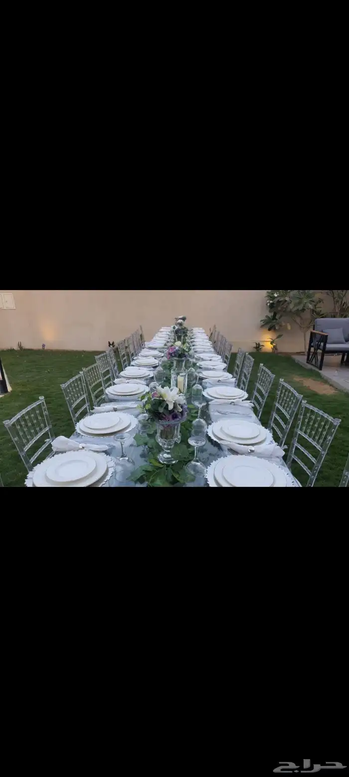 حفلات مناسبات زفاف تأجير كراسي طاولات كوش مخيمات سماعات 2