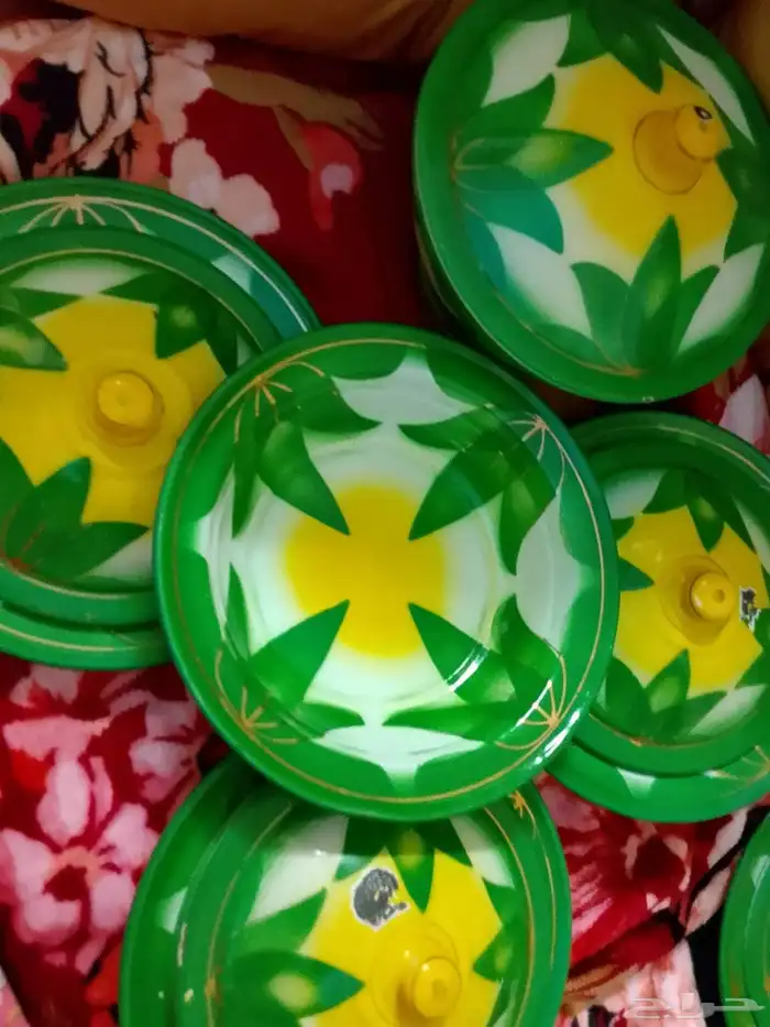 صحون غضار قديمه 5