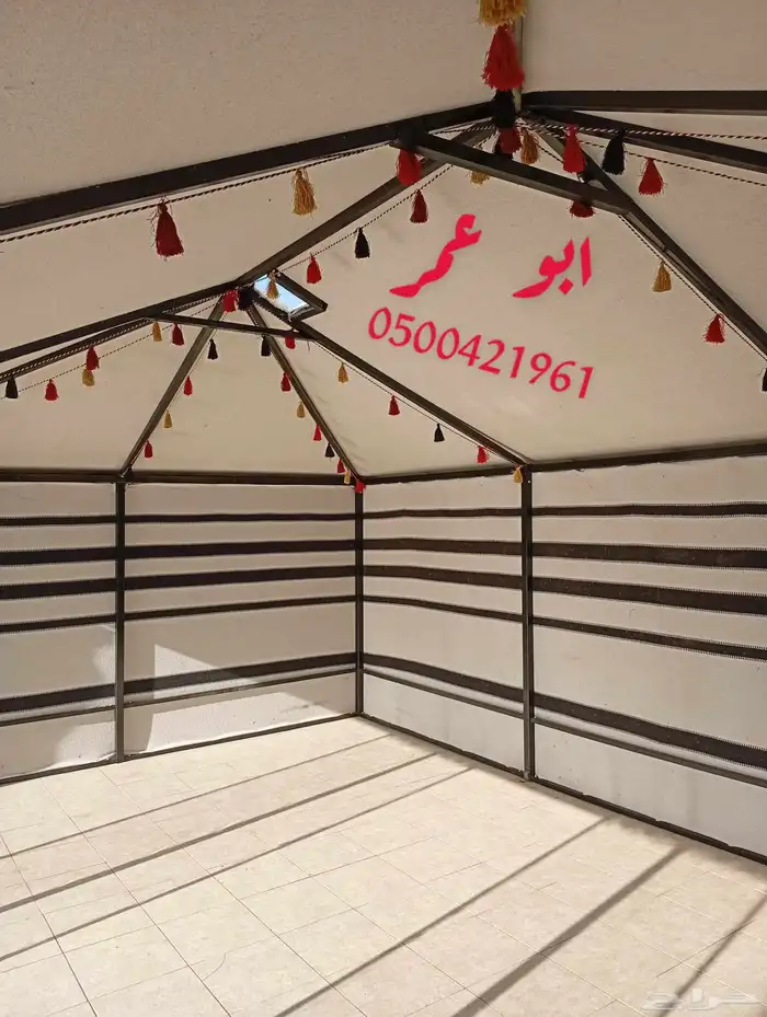 خيمة الهيكل المطورى بيت شعر هيكل المطور 6