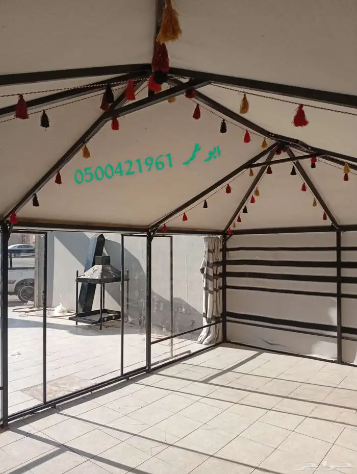 خيمة الهيكل المطورى بيت شعر هيكل المطور 13