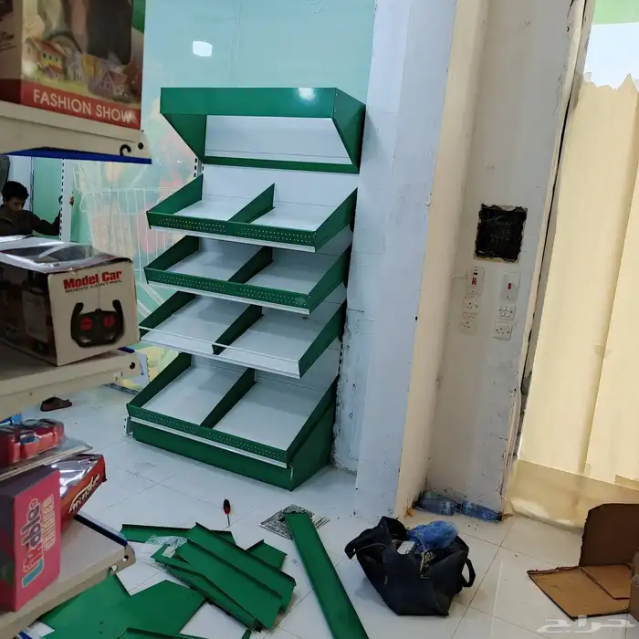 يوجد لدينا رفوف تخزين رفوف سوبر ماركت عربيات تسوق طبالي طولا 5