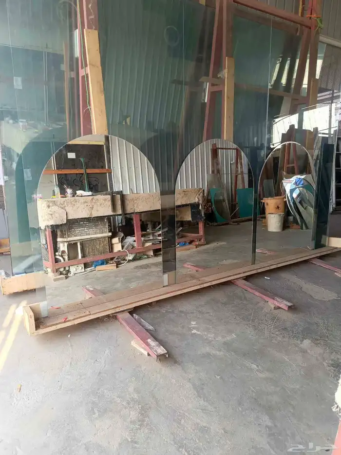 تفصيل جميع انواع واشكال المراياء والزجاج باسعار مناسبه 3