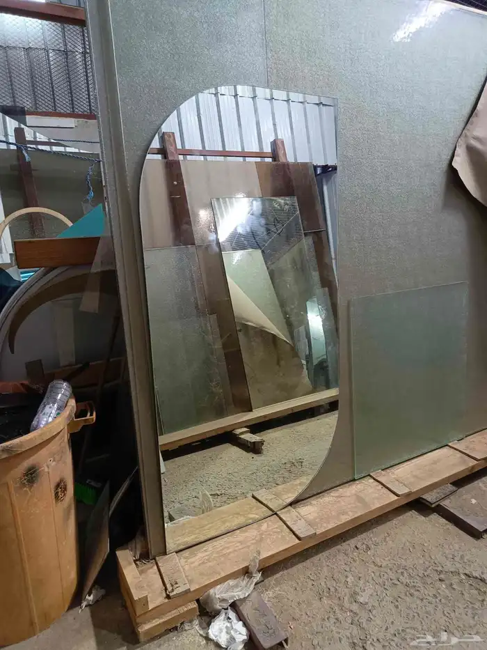 تفصيل جميع انواع واشكال المراياء والزجاج باسعار مناسبه 9