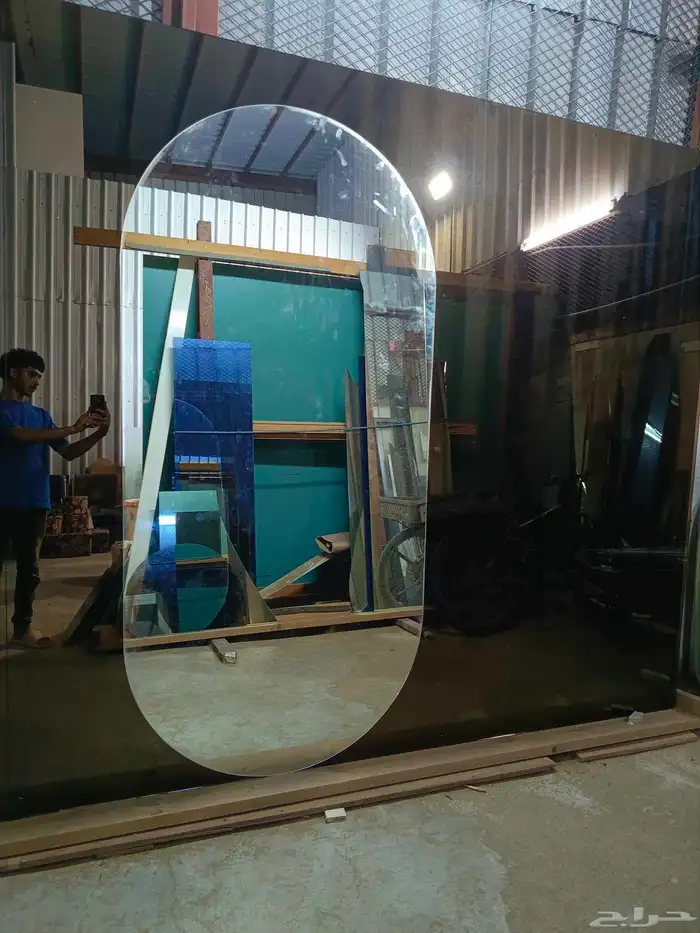 تفصيل جميع انواع واشكال المراياء والزجاج باسعار مناسبه 7