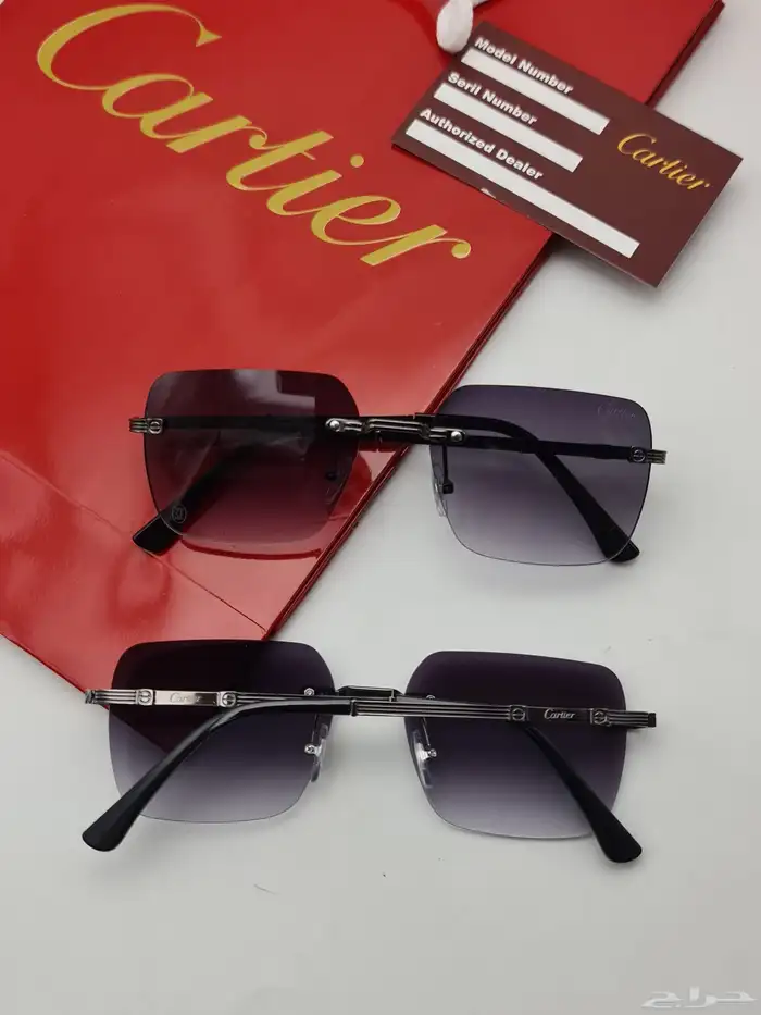 نظارات_ رجالي   جديده من ماركات كاريتر   مع جميع 5