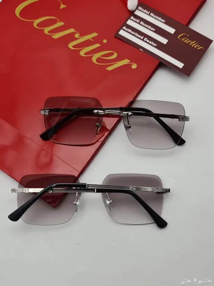 نظارات_ رجالي   جديده من ماركات كاريتر   مع جميع 3