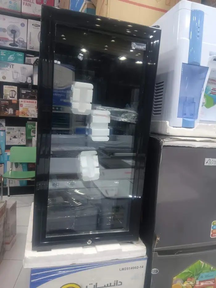 ثلاجة باب قزاز ثلاجات صغيره 3 قدم ثلاجة شفاف ثلاجه 5