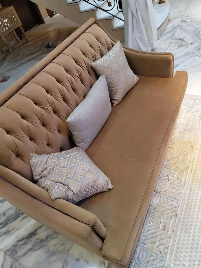 طقم كنب قطعتين كبار و قطعتين لحالهم 4